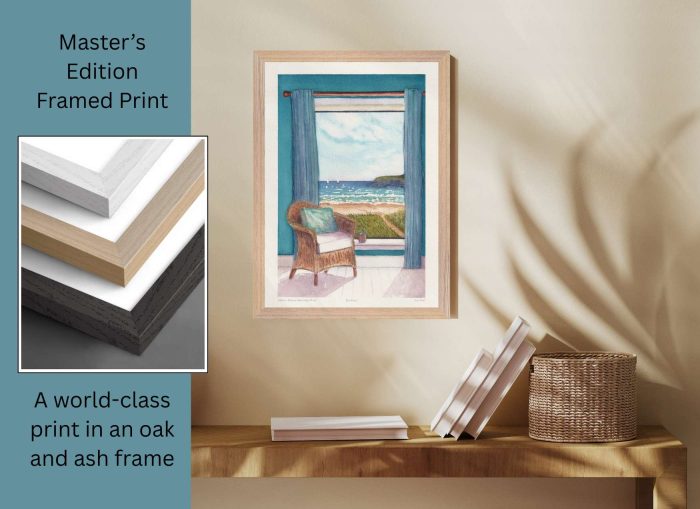 MASTER'S EDITION FRAMED Art Print: "Sea View"