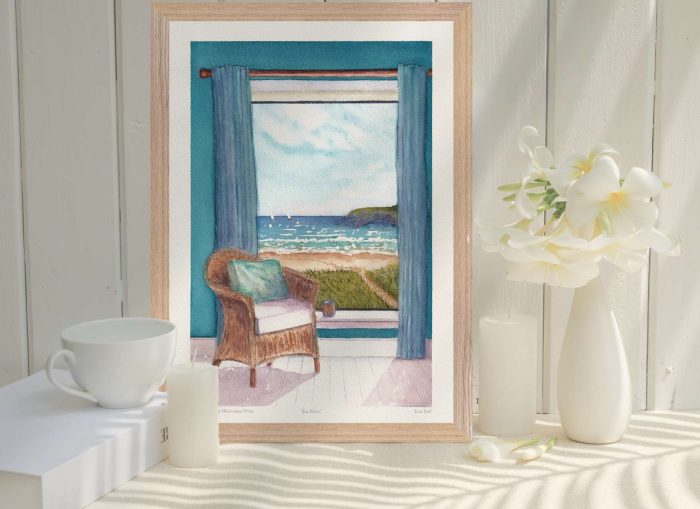 MASTER'S EDITION FRAMED Art Print: "Sea View" - Image 9
