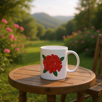 Ceramic Mug: "Rhododendron" v1